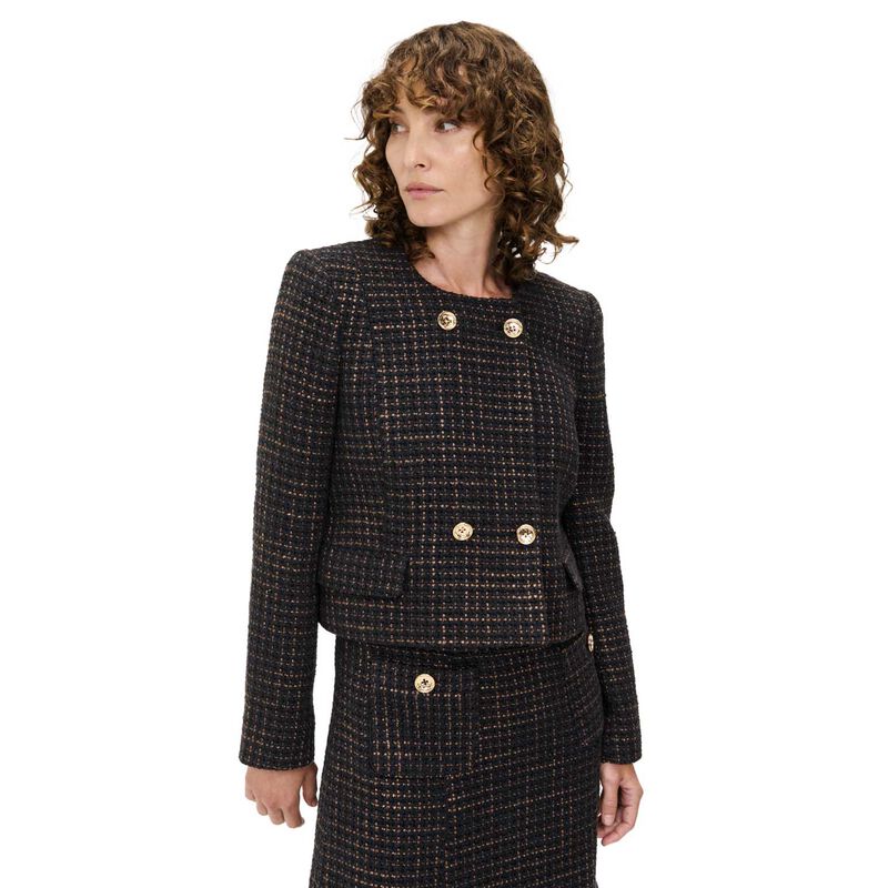 Veronika Maine European Boucle Tweed Jacket image number 0